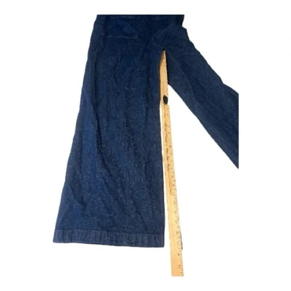 Madewell Denim Cross-Back Jumpsuit in Cason Wash NWT Size 12 KD1 - Picture 7 of 7